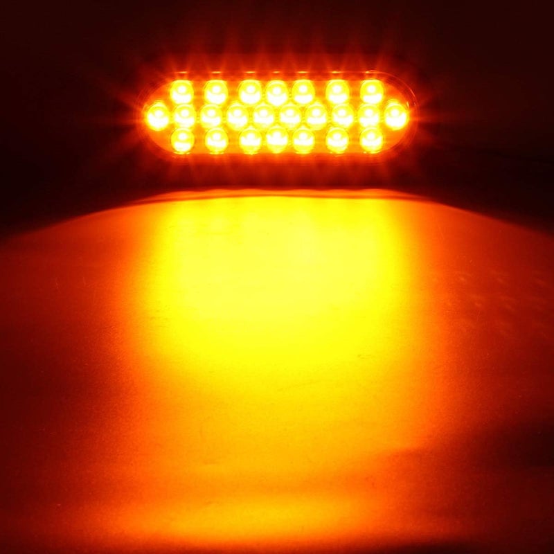 Partsam 2pcs 6" Amber LED Trailer Lights - Image 2
