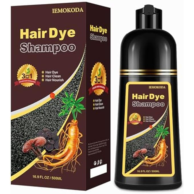 Agthyuve HAIR DYE SHAMPOO 3 IN 1, CHESTNUT BROWN HAIR DYE 16.9 FL OZ, HAIR SHAMPOO, SEMI-PERMANENT HAIR COLOR SHAMPOO, LASTS 30 DAYS (CHESTNUT BROWN) - Image 1