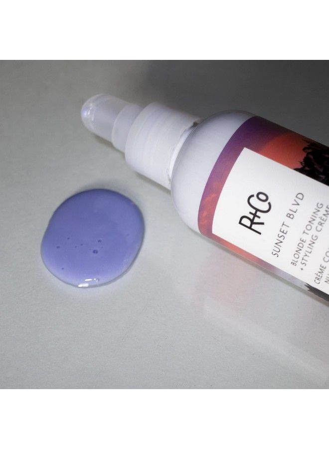 R+Co Sunset Blvd Blonde Toning Styling Crème | Toning + Hydrated Styling Crème For Blonde And Gray Hair | Vegan + Crueltyfree | 4.2 Oz - Image 3