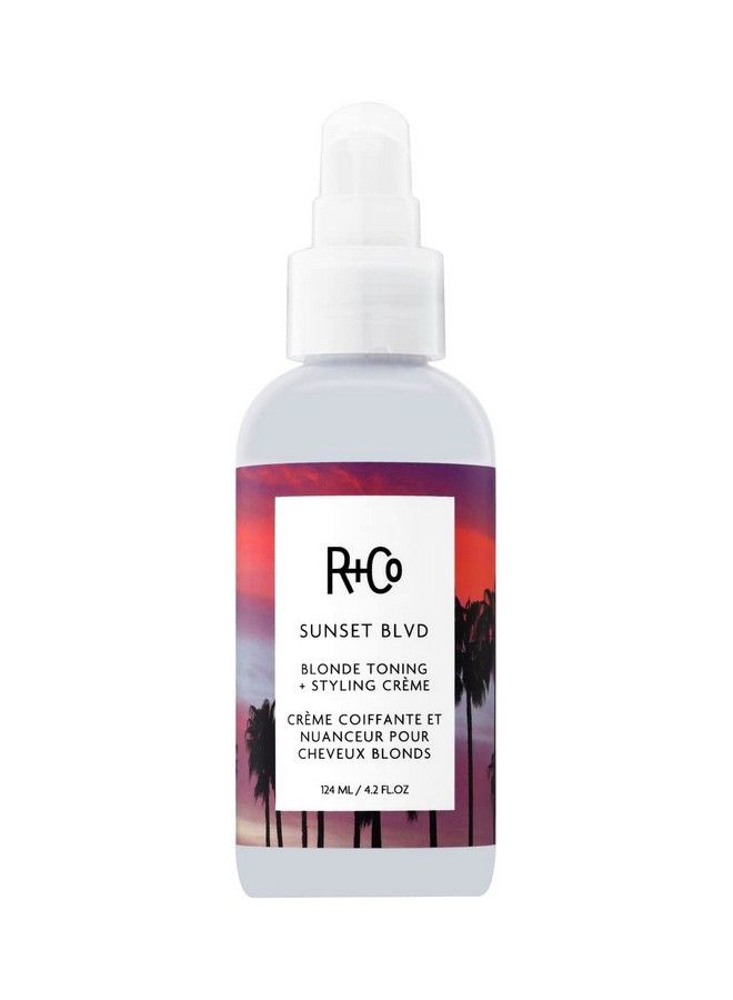 R+Co Sunset Blvd Blonde Toning Styling Crème | Toning + Hydrated Styling Crème For Blonde And Gray Hair | Vegan + Crueltyfree | 4.2 Oz - Image 1