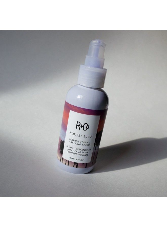 R+Co Sunset Blvd Blonde Toning Styling Crème | Toning + Hydrated Styling Crème For Blonde And Gray Hair | Vegan + Crueltyfree | 4.2 Oz - Image 5