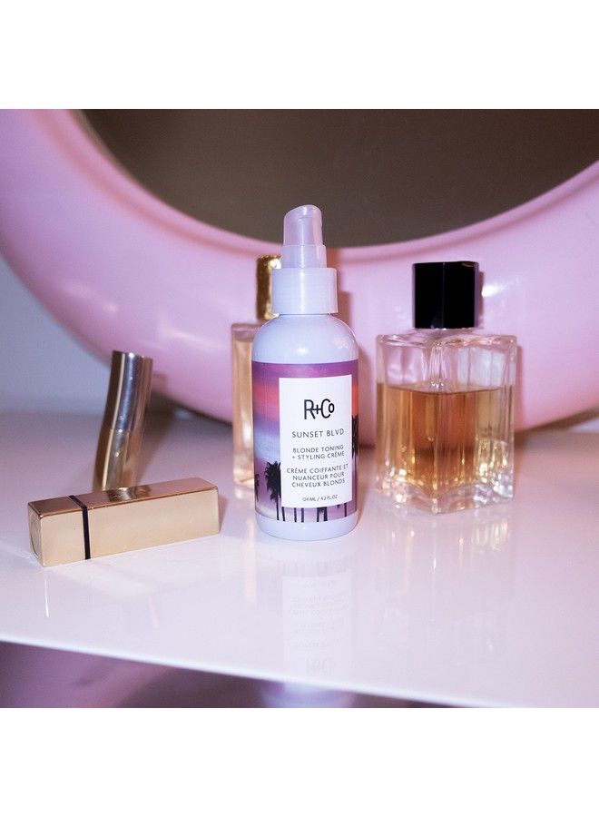 R+Co Sunset Blvd Blonde Toning Styling Crème | Toning + Hydrated Styling Crème For Blonde And Gray Hair | Vegan + Crueltyfree | 4.2 Oz - Image 4