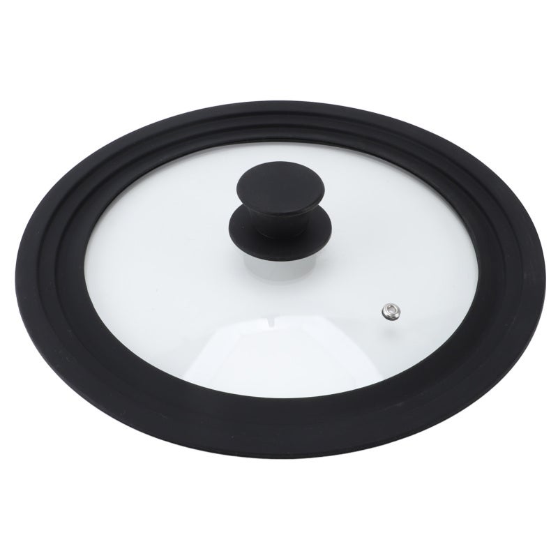 Round Tempered Glass Pot Lid: 24cm 26cm 28cm Universal Size - Heat Resistant Silicone Rim Pan Cover for Home Kitchen Cooking - Image 5