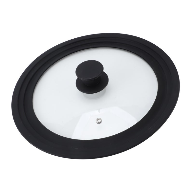 Round Tempered Glass Pot Lid: 24cm 26cm 28cm Universal Size - Heat Resistant Silicone Rim Pan Cover for Home Kitchen Cooking - Image 4