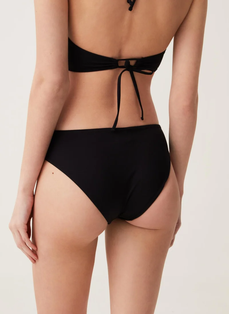 او في اس Ovs High-Rise Bikini Briefs With Bands