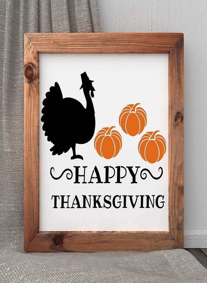 CINPIUK 14PCS Fall Stencils Painting on Wood, Reusable Thanksgiving DIY Farmhouse Wood Signs Hello Fall Gather Farm Fresh Pumpkin Turkey Templates for Home Decor Halloween Art Crafts, Assorted Sizes - Image 3
