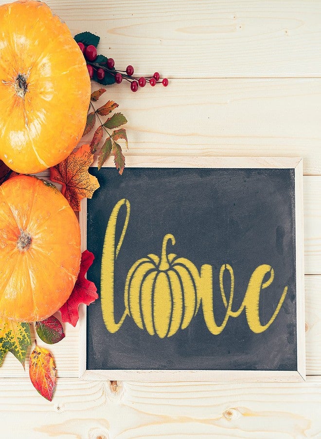 CINPIUK 14PCS Fall Stencils Painting on Wood, Reusable Thanksgiving DIY Farmhouse Wood Signs Hello Fall Gather Farm Fresh Pumpkin Turkey Templates for Home Decor Halloween Art Crafts, Assorted Sizes - Image 2