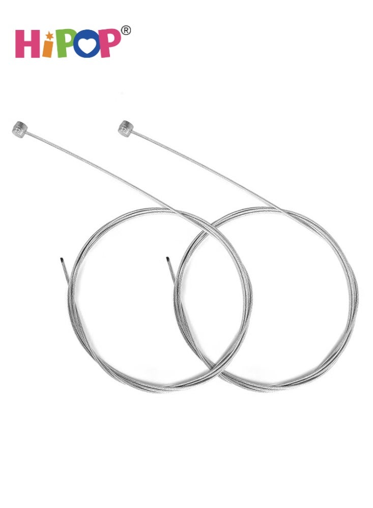 HIPOP 2PCS Front and Rear Brake Cable for Mountain Bike Road Bike Replacement Accessories - Image 1