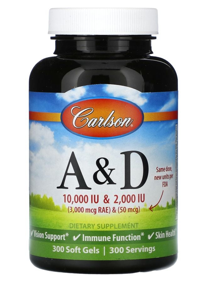 Vitamins A & D 300 Soft Gels