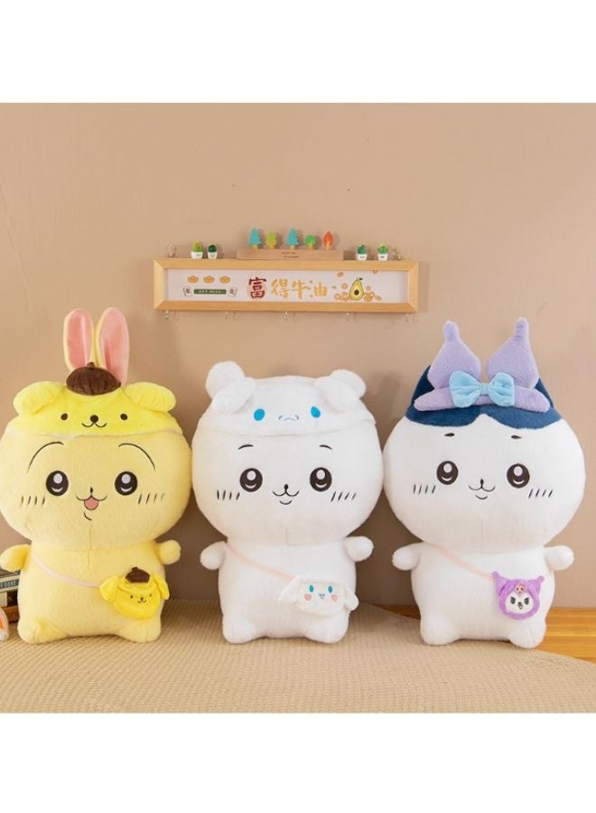 Chiikawa Plush Doll With Cinnamoroll Mini Shoulder Bag - Soft Stuffed Toy for Kids & Collectors - Image 3