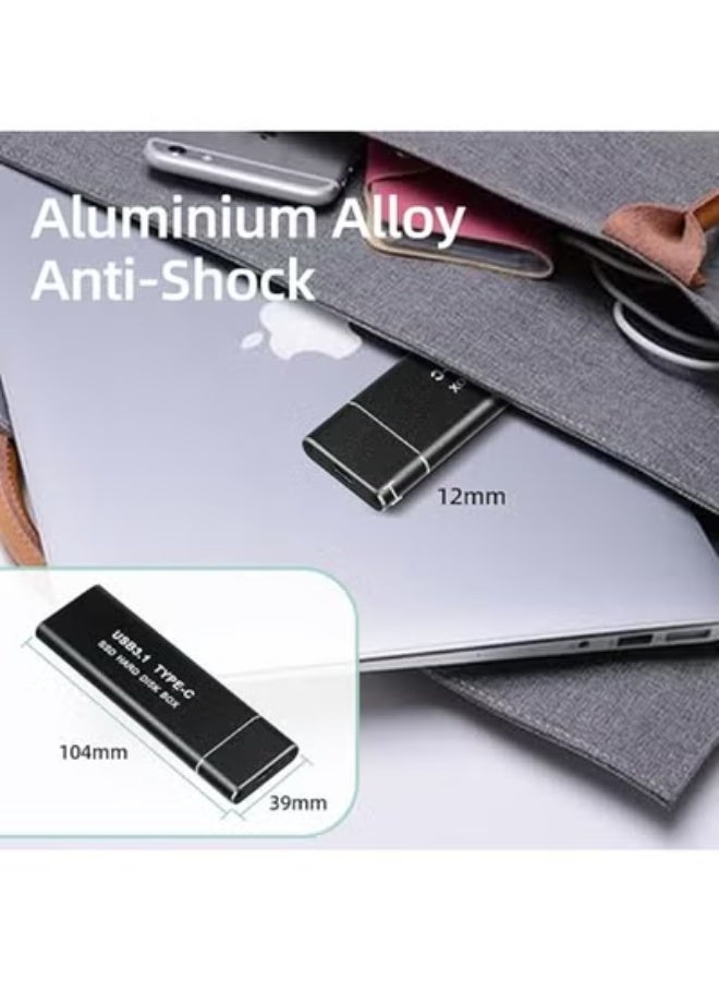 علبة تخزين SSD خارجية M.2 NVMe & SATA – سرعة عالية 10 جيجابت USB 3.1 – تصميم ألمنيوم بدون أدوات - Image 3