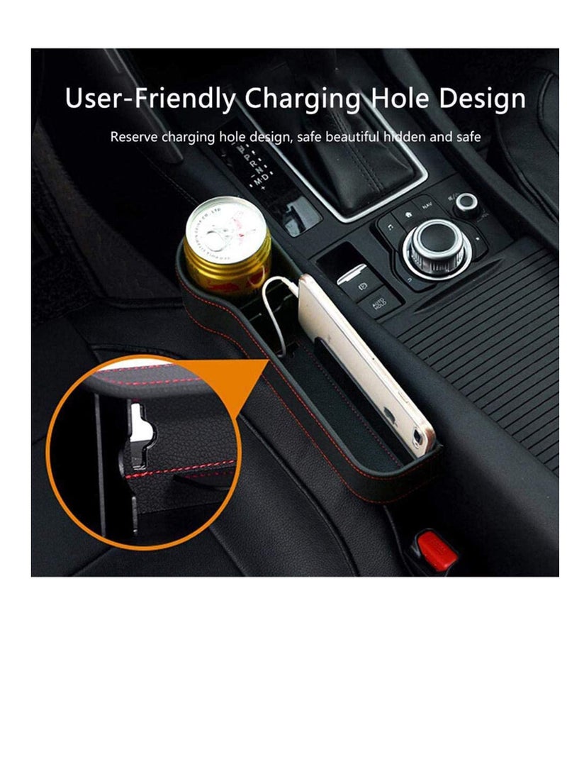 SYOSI Car Storage Pockets Car Seat Gap Organizer Car Seat Organizer Front Seat Gap Filler Console Pocket Organizer Console Pocket Organizer - Image 2