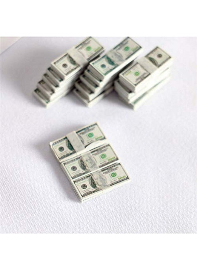 SXFSE - 1:12 Dollhouse Miniature Scene Model Mini 150 Pieces Dollar Bills Set (Multicolored) - Image 1