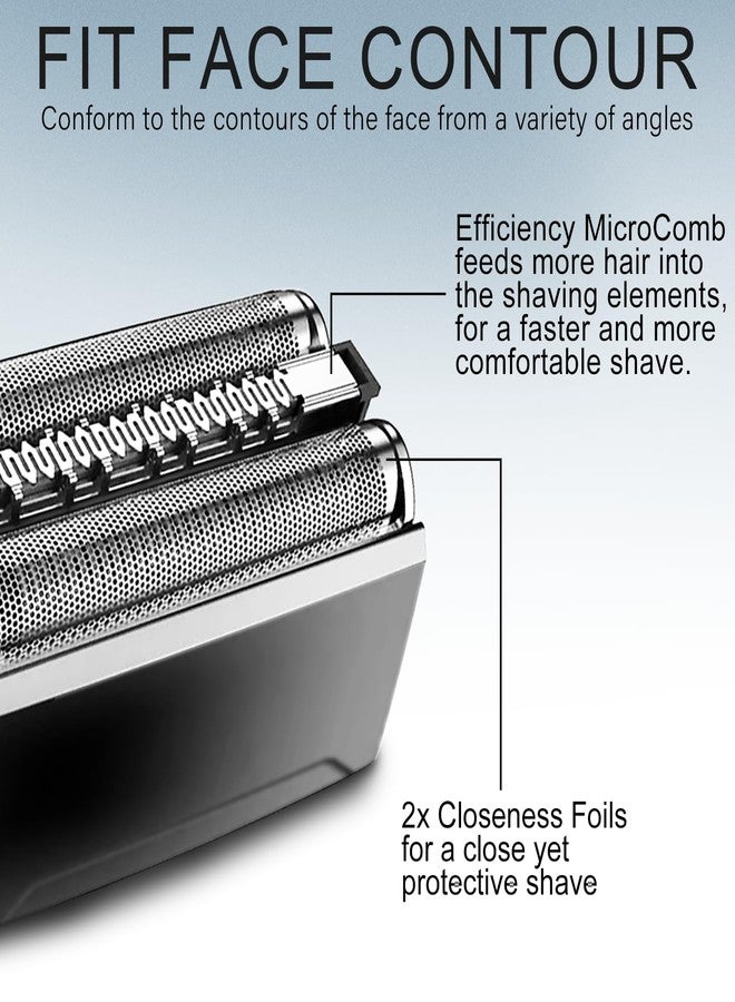 Pinkind 52B Replacement Shaver Head for Braun Series 5,Shaving Razor Head Suitable for Braun S5 5020, 5020s, 5030s, 5040, 5040s, 5050, 5050cc, 5070, 5070cc,5090cc, 5140s, 5145s, 5147s-Not for S5 53B - Image 3