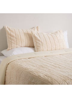 Cottage Carved faux fur double comforter set 150*220 cm + 50*75 cm  - Image 1