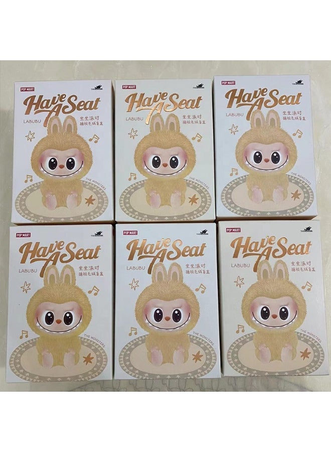 V3 Blind Box the Monsters labubu Exacting Macaron Plush Pendant Doll Keychain Birthday Christmas Gift - Image 3