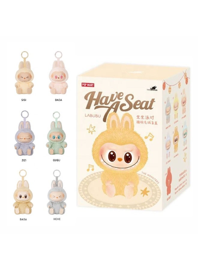 V3 Blind Box the Monsters labubu Exacting Macaron Plush Pendant Doll Keychain Birthday Christmas Gift - Image 4