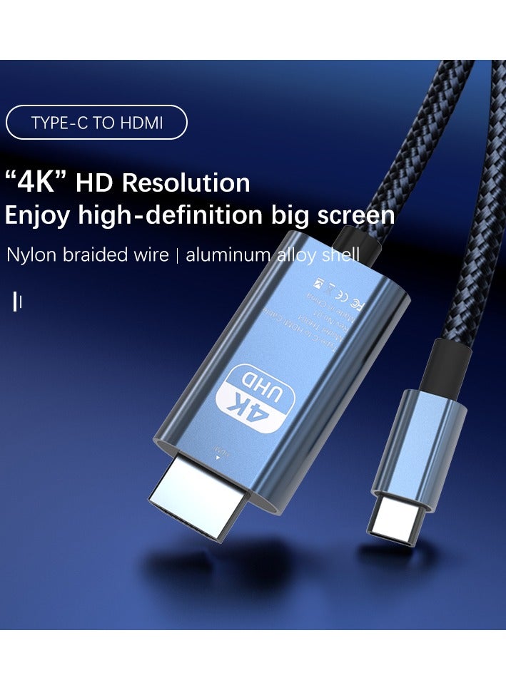 Type C To HDMI Cable 4K 30Hz 2M - Image 3