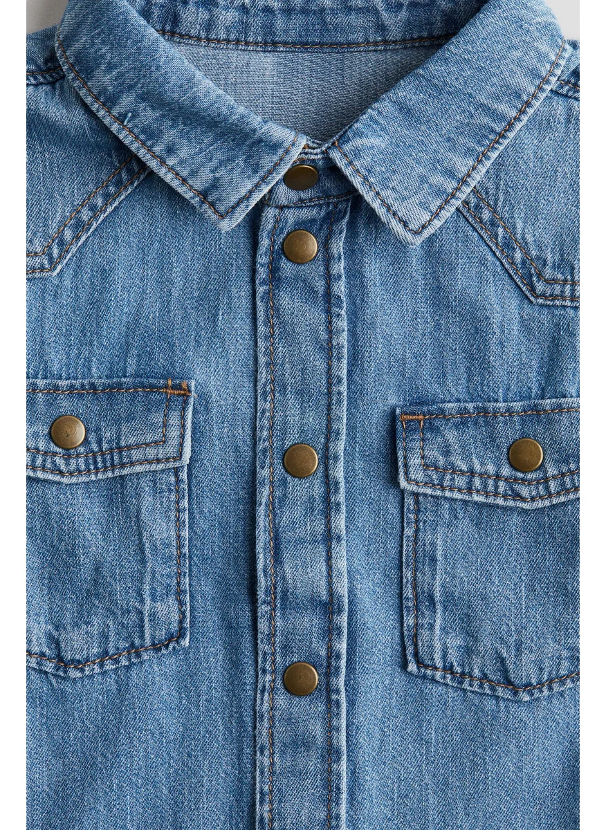 اتش اند ام Cotton Denim Shirt