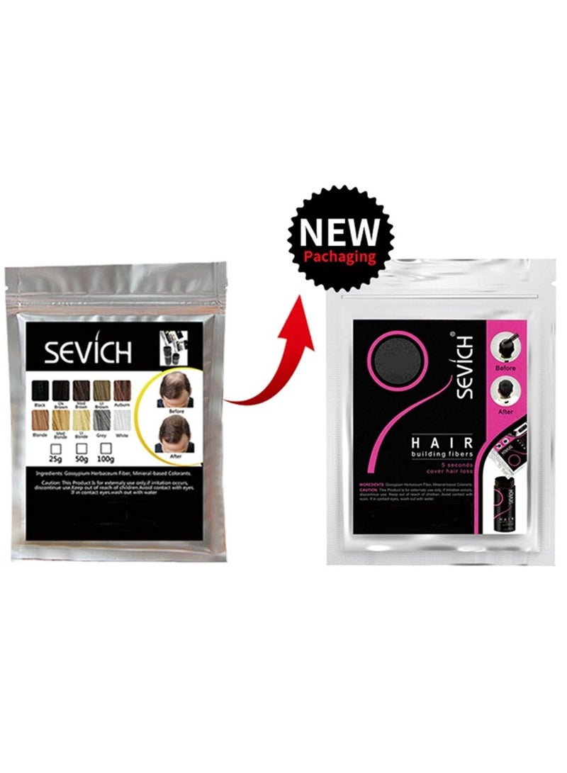Sevich Hair Fibers Keratin Hairs Building Fiber Powder Instant Growth Refill - Image 2