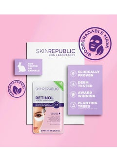 SKIN REPUBLIC Skin Republic Retinol Hydrogel Under Eye Patch, brighten and reduce dark circles and fine lines around eyes (3 Pairs) 9.6g  - Pack Of 3  - Image 5