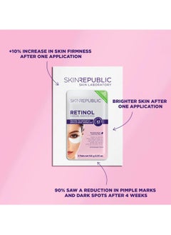 SKIN REPUBLIC Skin Republic Retinol Hydrogel Under Eye Patch, brighten and reduce dark circles and fine lines around eyes (3 Pairs) 9.6g  - Pack Of 3  - Image 4