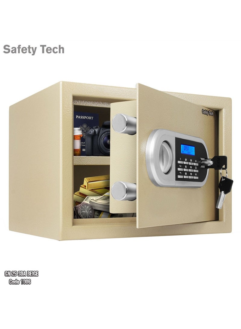 Safety Tech Electronic Safe by Global Brand Safety Tech GN25 SDA Beige - Image 2