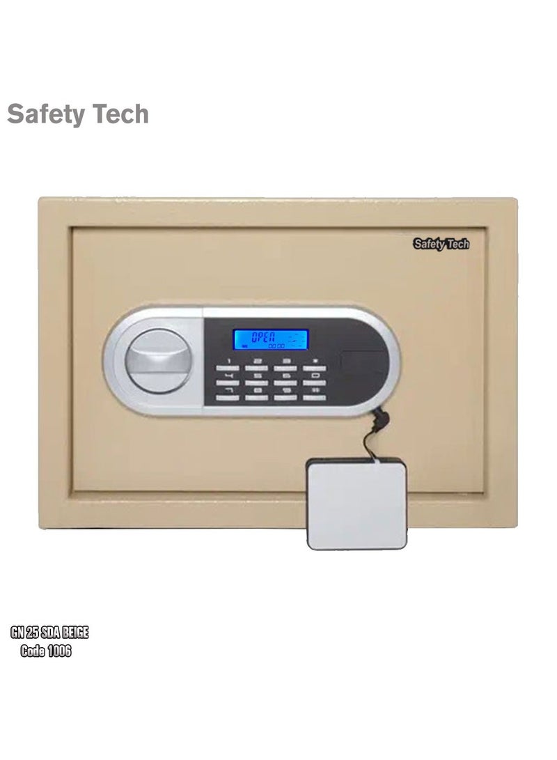 Safety Tech Electronic Safe by Global Brand Safety Tech GN25 SDA Beige - Image 4