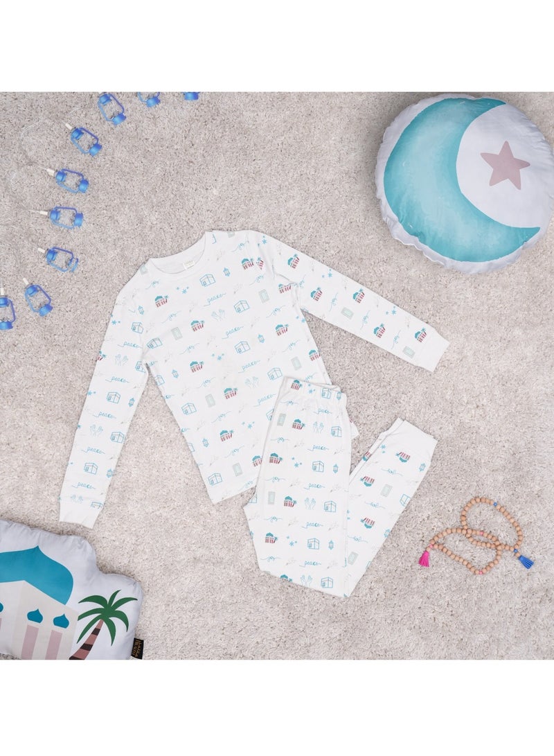 Hilalful HilalFul Pyjama Set For Unisex Kids & Children | 18 -24 Months | 100% Organic Cotton | Eco-Friendly | Soft & Breathable Fabric | Kids Sleepwear Clothing | Comfortable | Hypoallergenic | Skin Friendly - Image 3