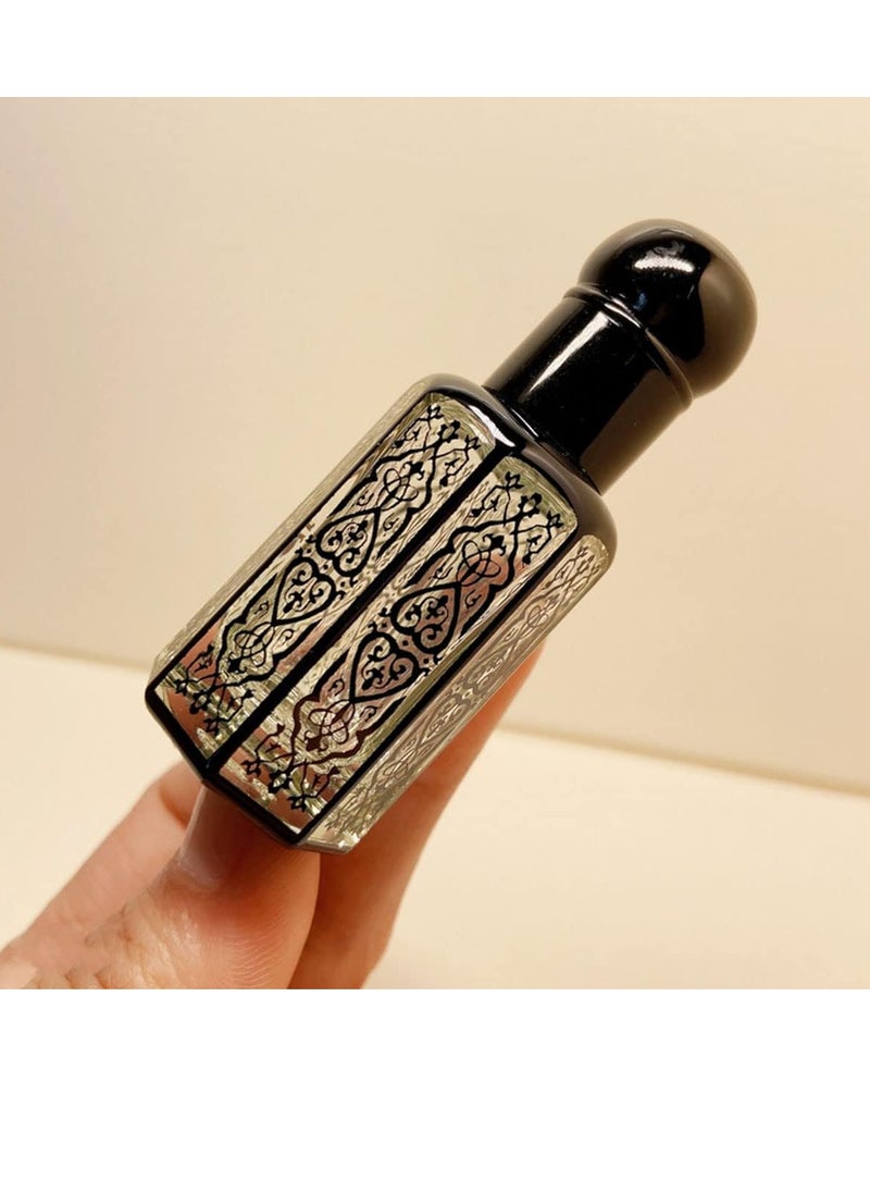 GUDOO 3 Pack Crystal Glass Roller Bottle 12ml Refillable Roll-on Bottle Essential Oil Dispenser Aromatherapy Perfume Bottle Container for Travel Home Use  - Image 5