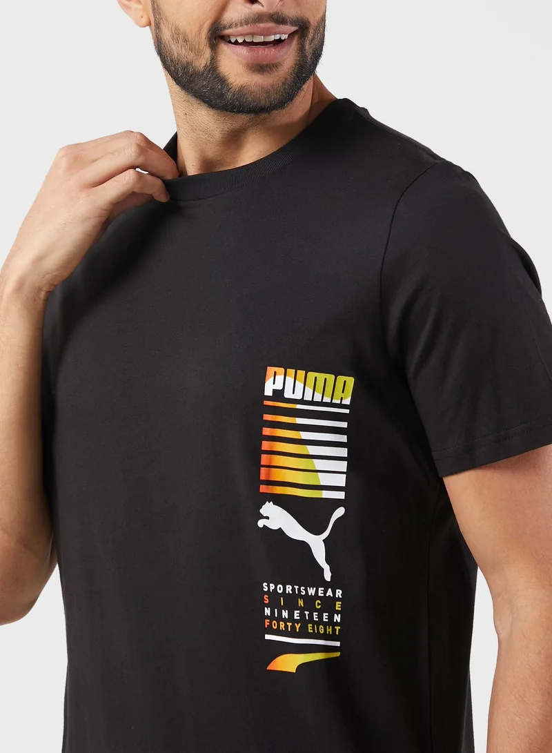 PUMA Graphic Multicolor T-Shirt