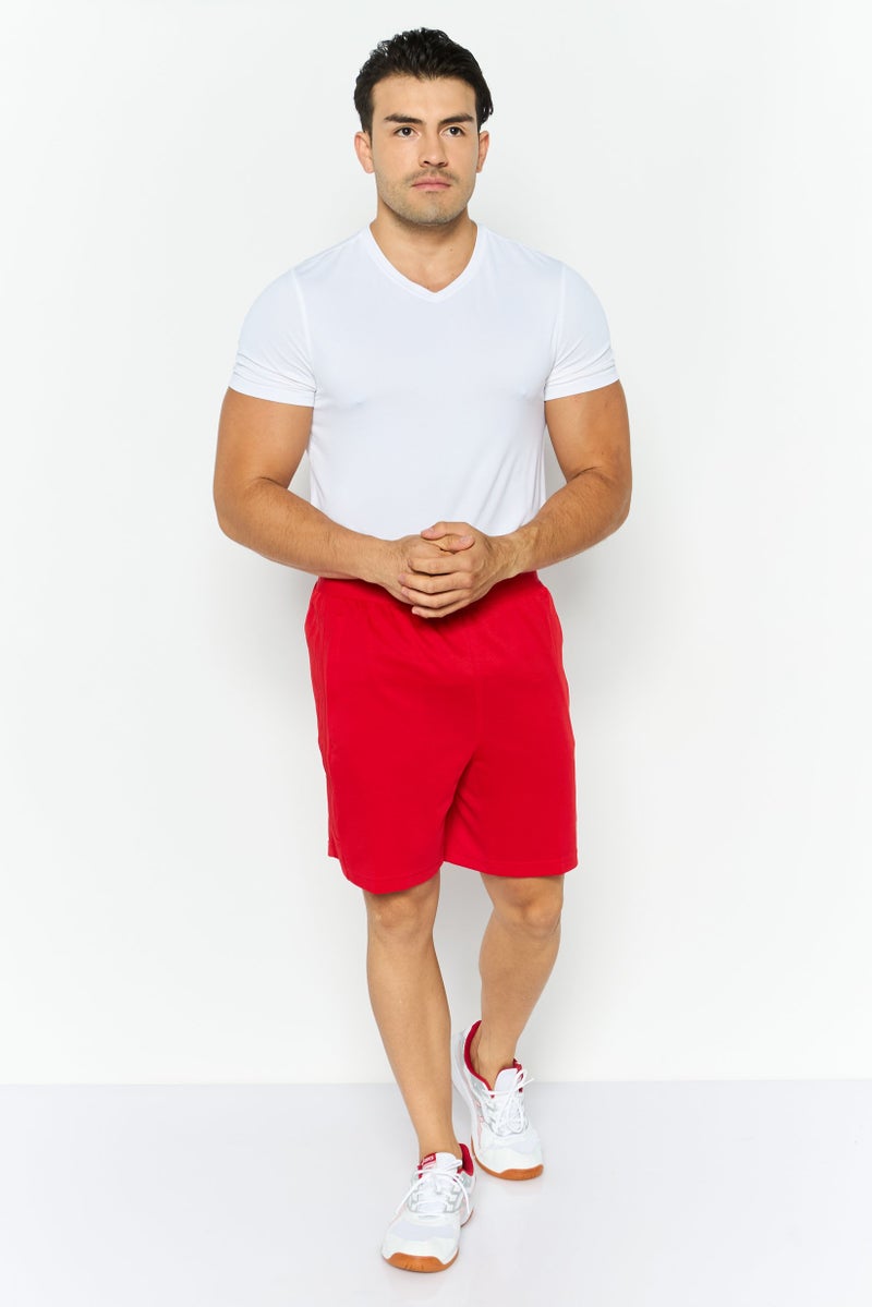 Men Sportswear Fit Outdoor Shorts, Red