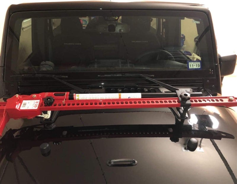 ZAMLIE High Lift Jack Hood Mounts Brackets Fit for Wrangler JK 2007-2018, Off-Road Jack Mounting Bracket Hi-Lift Jack Mount - Image 3