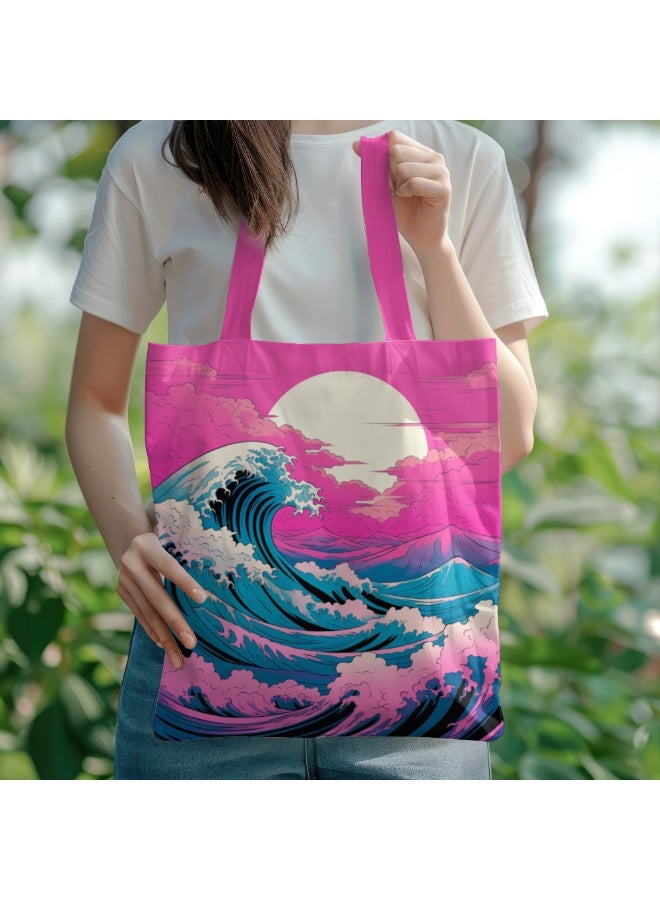 آنا حقيبة تسوق قماشية قابلة للتحمل بسعة كبيرة - Image 2