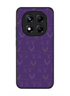 Stylizedd For Xiaomi Redmi Note 14 Pro 5G / X7 5G Case,Slim fit Camera Protection, Shockproof Thin Phone cover  - Purple Moose  - Image 1