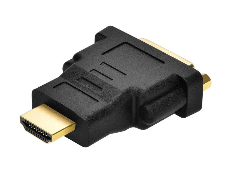 Monoprice HDMI Male to DVI-D Single Link Female Adapter - for Use with Computer's Video Card, DVD Player, Blu-ray Disc Player, Gold Plated Connectors, Black - Image 2
