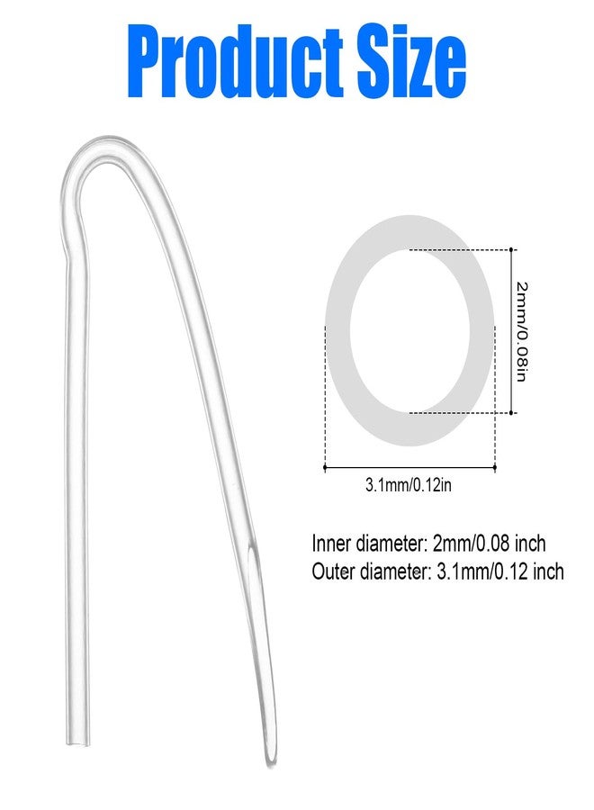 PEUTIER 10pcs Hearing Aid Tubes, Hearing Aid Earmold Tube Hearing Aid Tubing Replacement Hearing Aid Supplies, Suitable for Most Hearing Aids (3.1x2mm) - Image 2