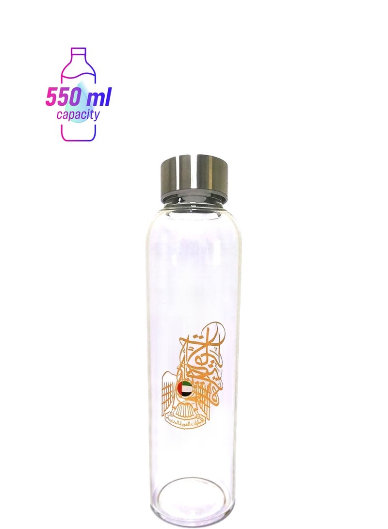 Rovatti  Water Bottle UAE Gold 550ml - Image 1