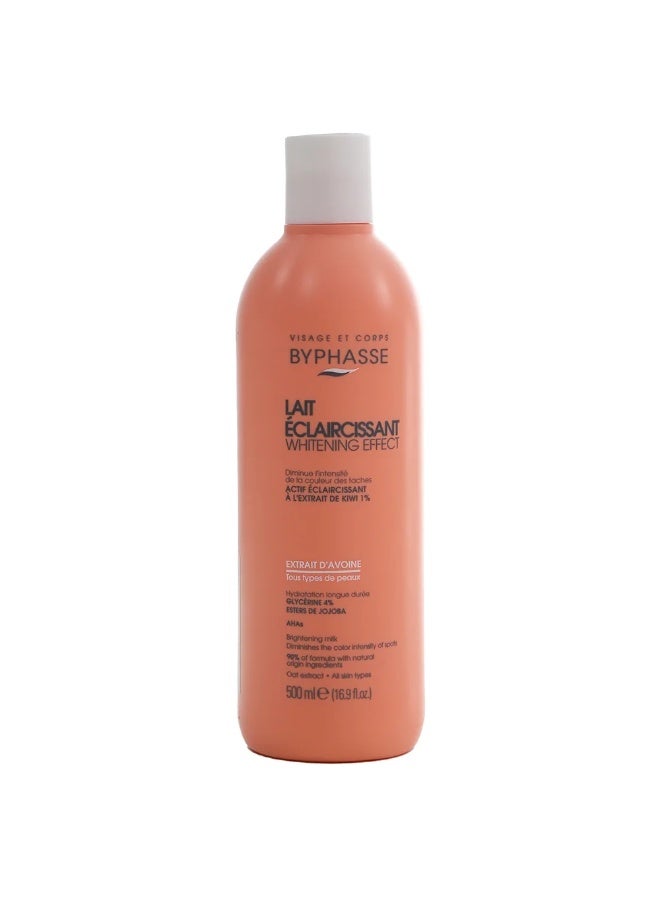 Byphasse Brightening Milk Whitening Effect Wheat Extract, All Skin Types Lotion- 500ml