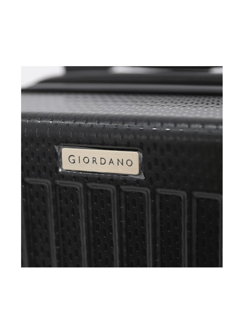 GIORDANO - Hardshell Luggage Spinner Trolley Bag 3 Pieces Set,Black (S-20",M-24",L-28") - Image 1