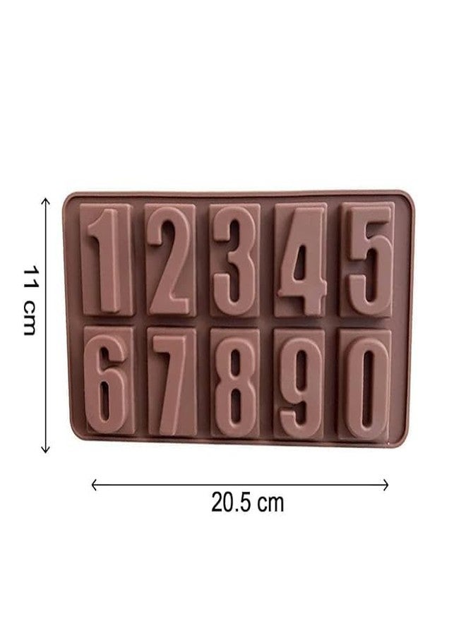 NEKIFACE Silicone Chocolate Moulds Set of 2 | 0 to 9 Number Shape Candy Molds for Chocolate, Jelly, Gummies | Flexible, Non-Stick, Reusable Baking Trays | Mini Silicone Molds for DIY Sweets - Image 3