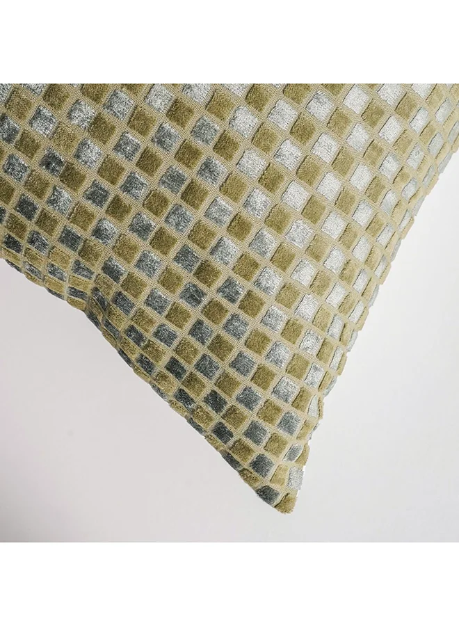DANUBE HOME Danube Home Gleam Yarn Dyed Cushion Cover - Multi-Color - 50x50 cm | Cotton Couch Pillow Cover For Living Room, Bed Room