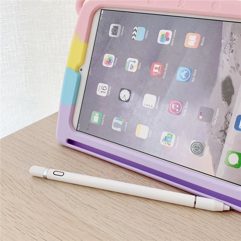 For iPad Pro 11 inch pen bad rainbow bubble Bear Flat set rodent pioneer soft silicone shell spot - Image 5