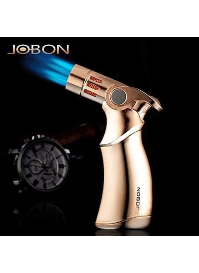 Lucky Jobon Windproof Torch Lighter 4-Jet Flame Adjustable (Butane Gas Not Included) for Bakhoor , Candle, Cooking, Camping, Baking, BBQ()  - Image 2