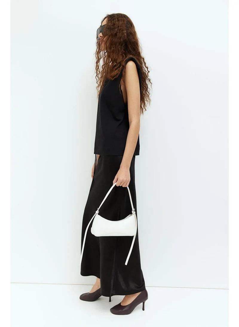 اتش اند ام Satin drawstring skirt