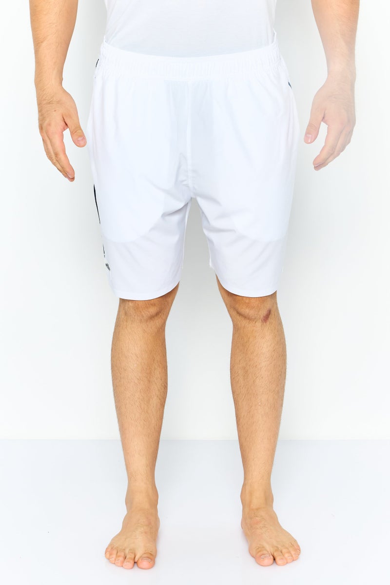 Ellesse شورتات سباحة للرجال بشعار العلامة التجارية، أبيض - Image 1