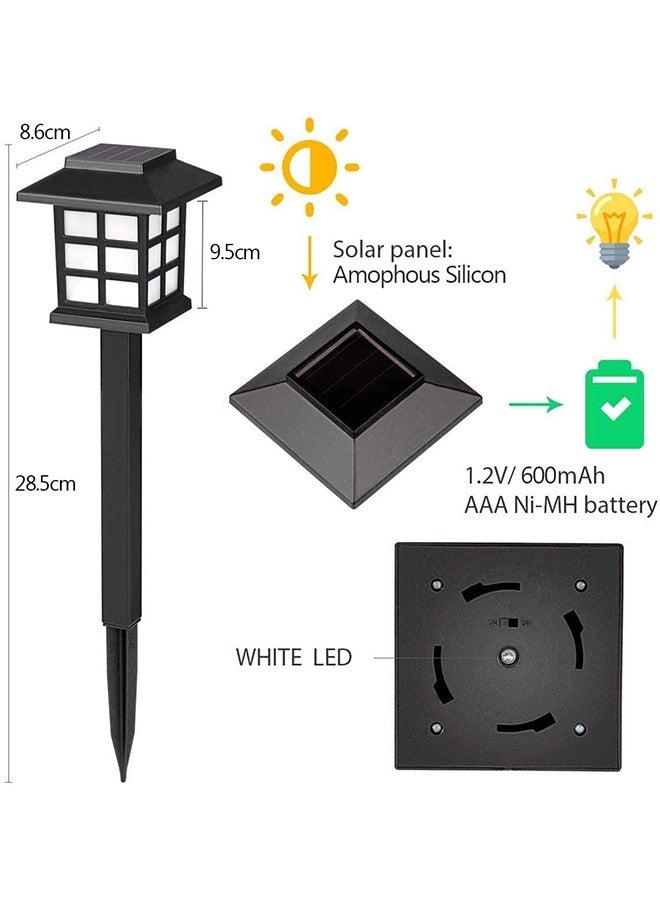 JCB CHIC 12 Pack Solar Lights Outdoor Garden, Solar Pathway Landscape Lights Supper Bright Waterproof and Corrosion-Resistant, Powered Solar Outdoor Lights for Yard Patio Walkway Driveway Sidewalk Lawn  - Image 2