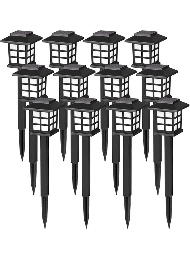 JCB CHIC 12 Pack Solar Lights Outdoor Garden, Solar Pathway Landscape Lights Supper Bright Waterproof and Corrosion-Resistant, Powered Solar Outdoor Lights for Yard Patio Walkway Driveway Sidewalk Lawn  - Image 1
