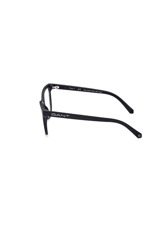 غانت نظارة طبية بشكل مربع للنساء بأذرع بلاستيكية GA4138  مقاس 53 - اسود لامع - Image 2