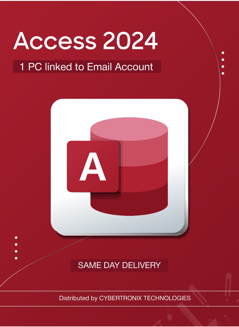 Office Microsoft Access 2024 1PC | Linked to Email Account | Digital License | Same-Day Delivery 